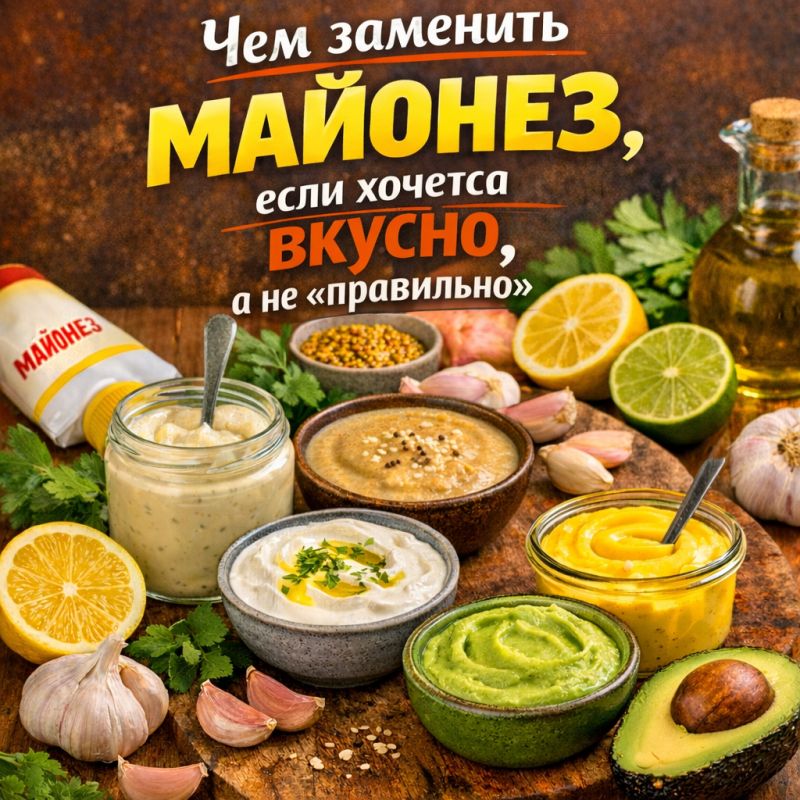 Чем заменить майонез, если хочется вкусно, а не «правильно»