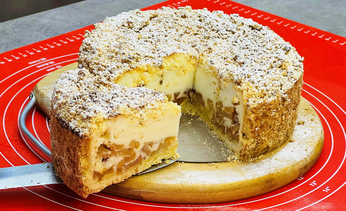 Уникальный яблочный пирог без теста — идеальная выпечка к чаю