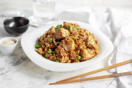 Как приготовить куриное филе «Сайтама» с рисом и соусом терияки