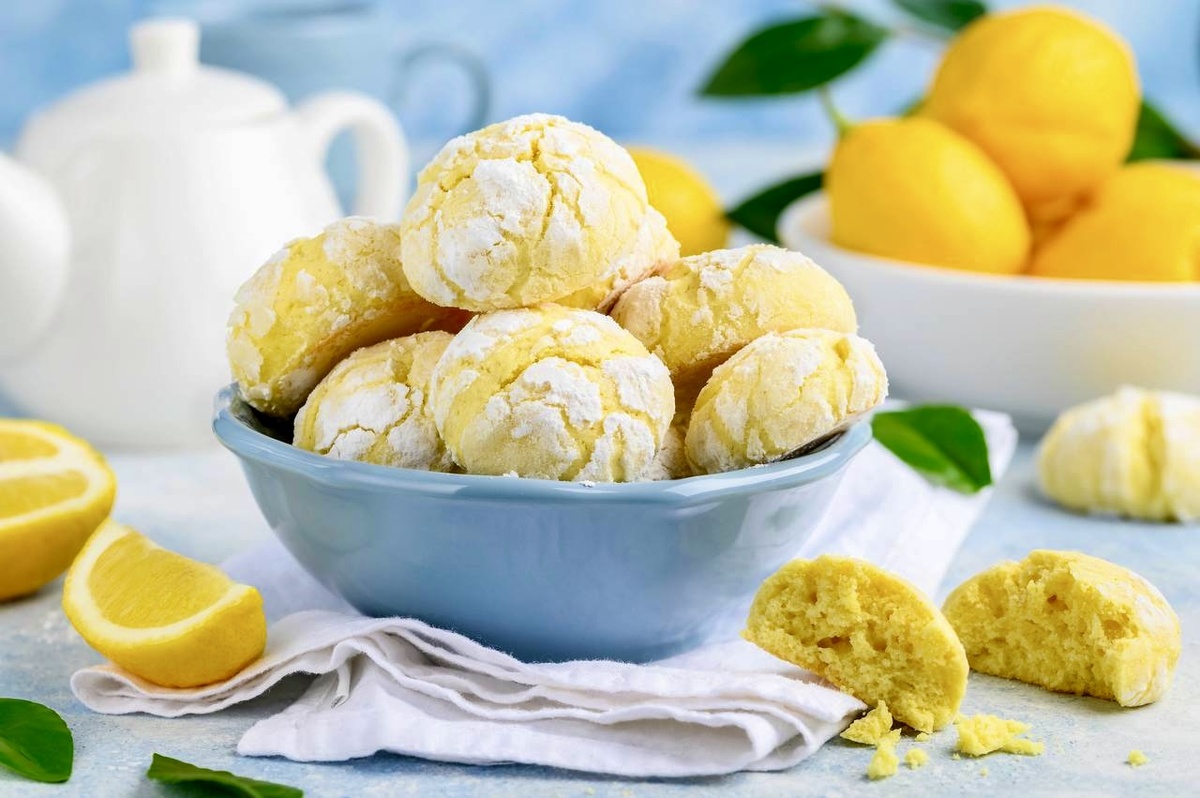 Нежное лимонное печенье для яркого настроения