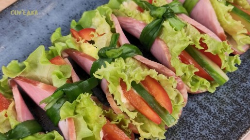 Кудрявые рулетики: Быстрый и вкусный перекус без майонеза