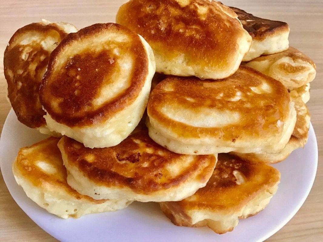 Легкие оладьи без дрожжей за 30 минут