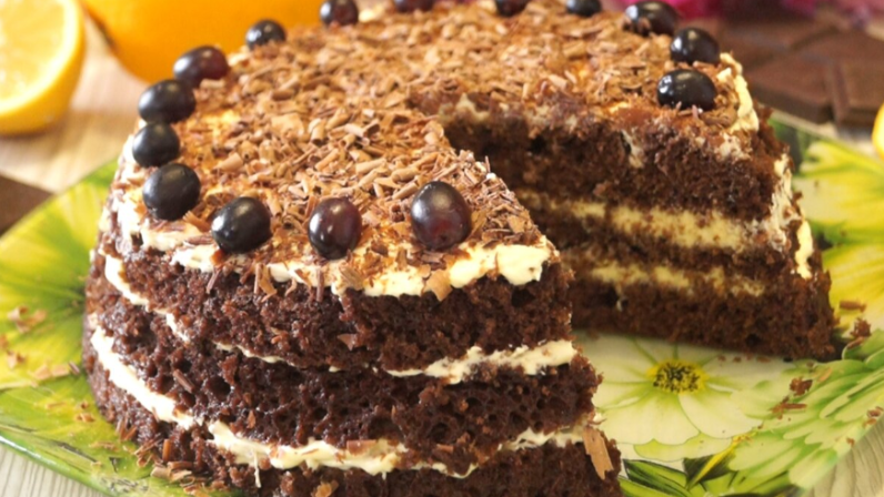 Шоколадный торт за 15 минут: быстро, просто и вкусно