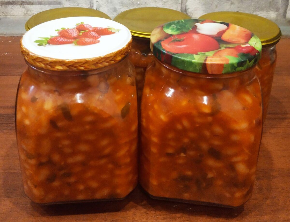 Прекрасное сочетание: салат из фасоли и зелени на зиму