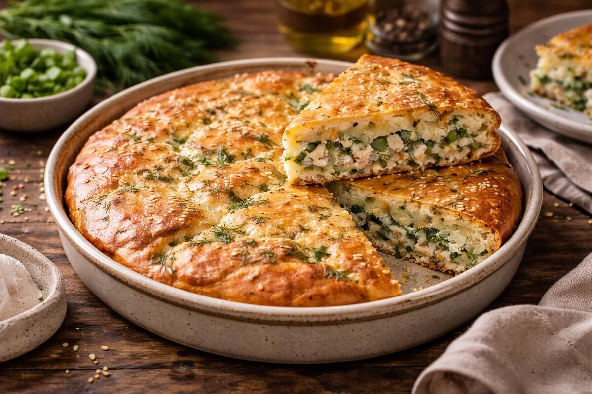 Простой заливной пирог с рыбой: идеальное решение для семейного ужина