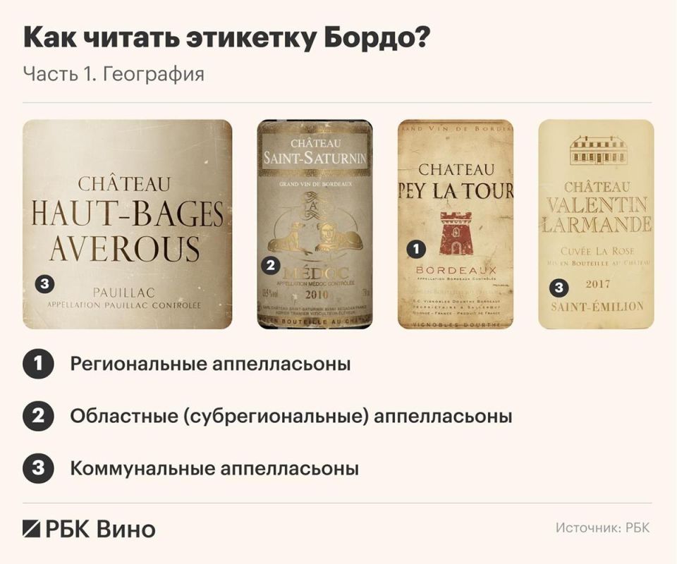 Как читать этикетку красного Бордо: основные указания